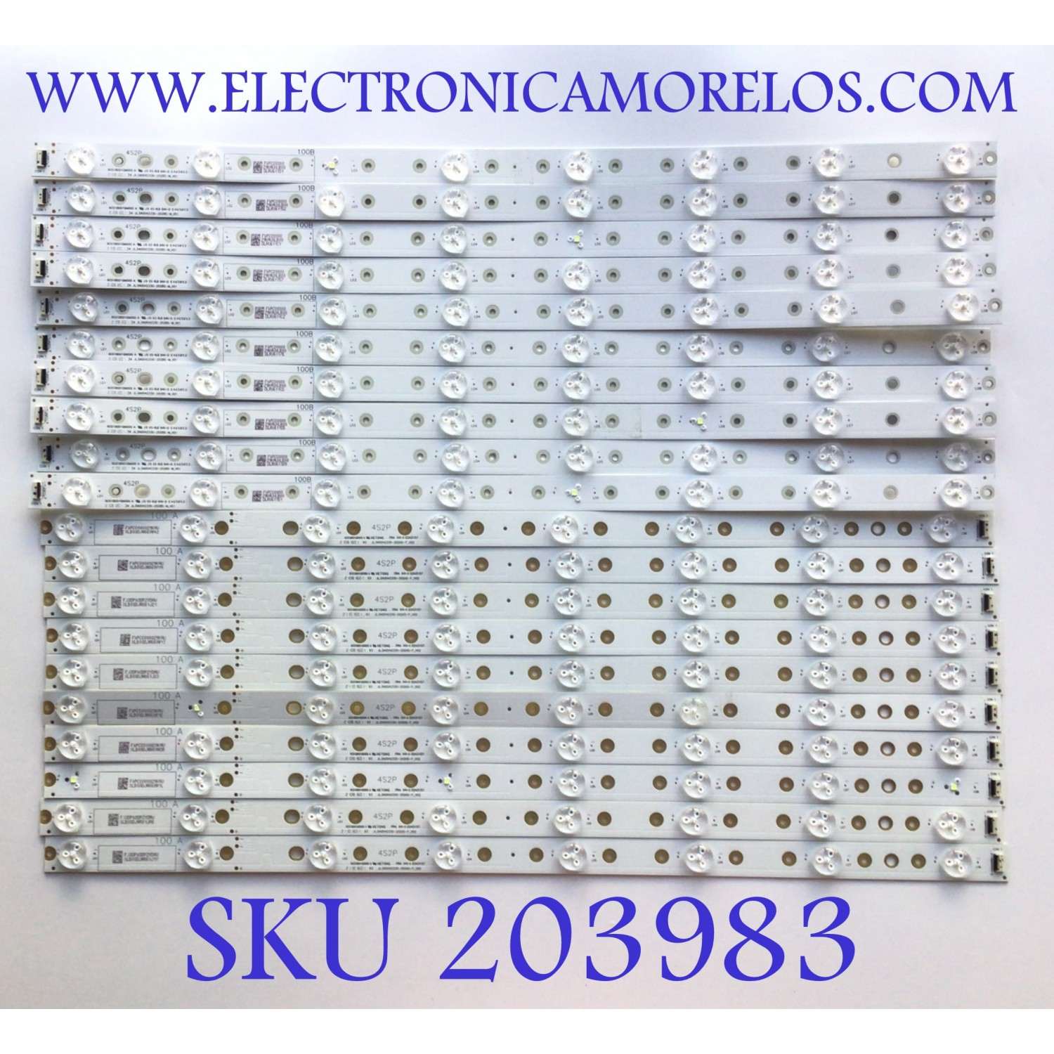 KIT DE LED'S PARA TV SONY  (( CONSTA DE 62 PZ )) / NUMERO DE PARTE JL.DA0042330-202AS-F_V02 / JL.DA0042330-202BS-M_V01 / JL.DA0042330-202BS-M_V01 / 6C01B001QM000 ( 32 PZ ) / FKPCO000029KAUXLB00DLRU611D1 / FKPCO000029KAUXLB00DJW6F0X2E / MODELO XR-100X92